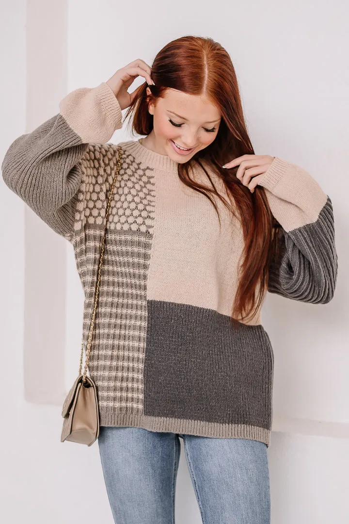 Mixed Signals Color Block Sweater