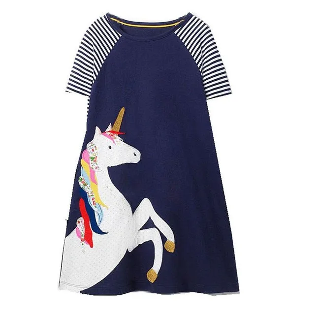 MOF Kids girls animal print summer dress