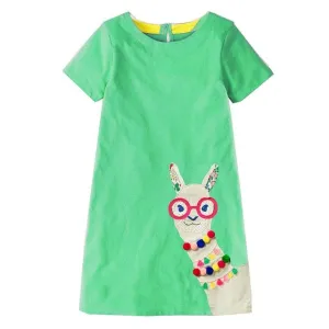 MOF Kids girls animal print summer dress