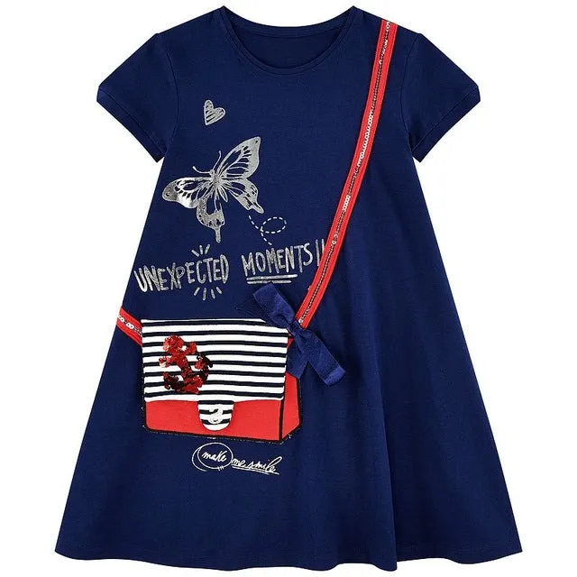 MOF Kids girls animal print summer dress
