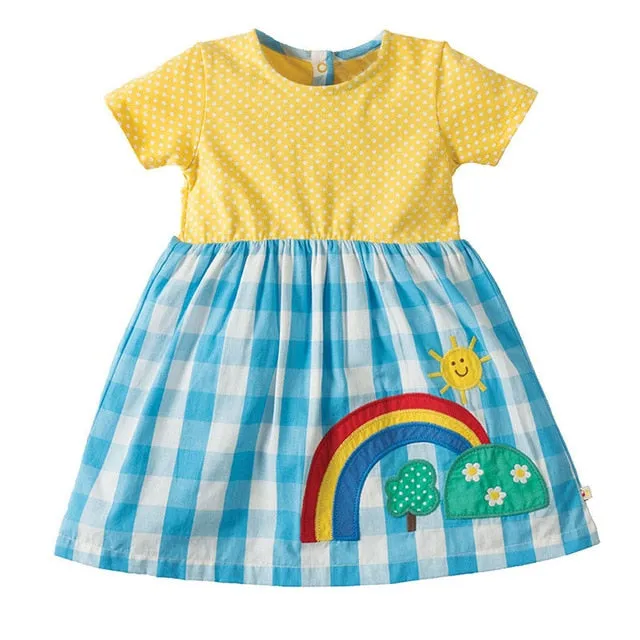 MOF Kids girls animal print summer dress