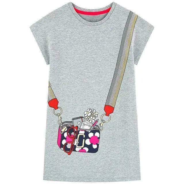 MOF Kids girls animal print summer dress
