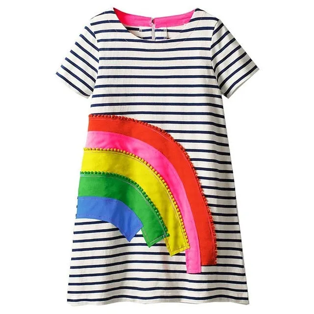 MOF Kids girls animal print summer dress