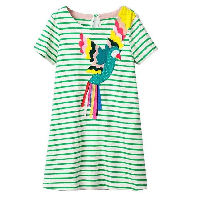 MOF Kids girls animal print summer dress