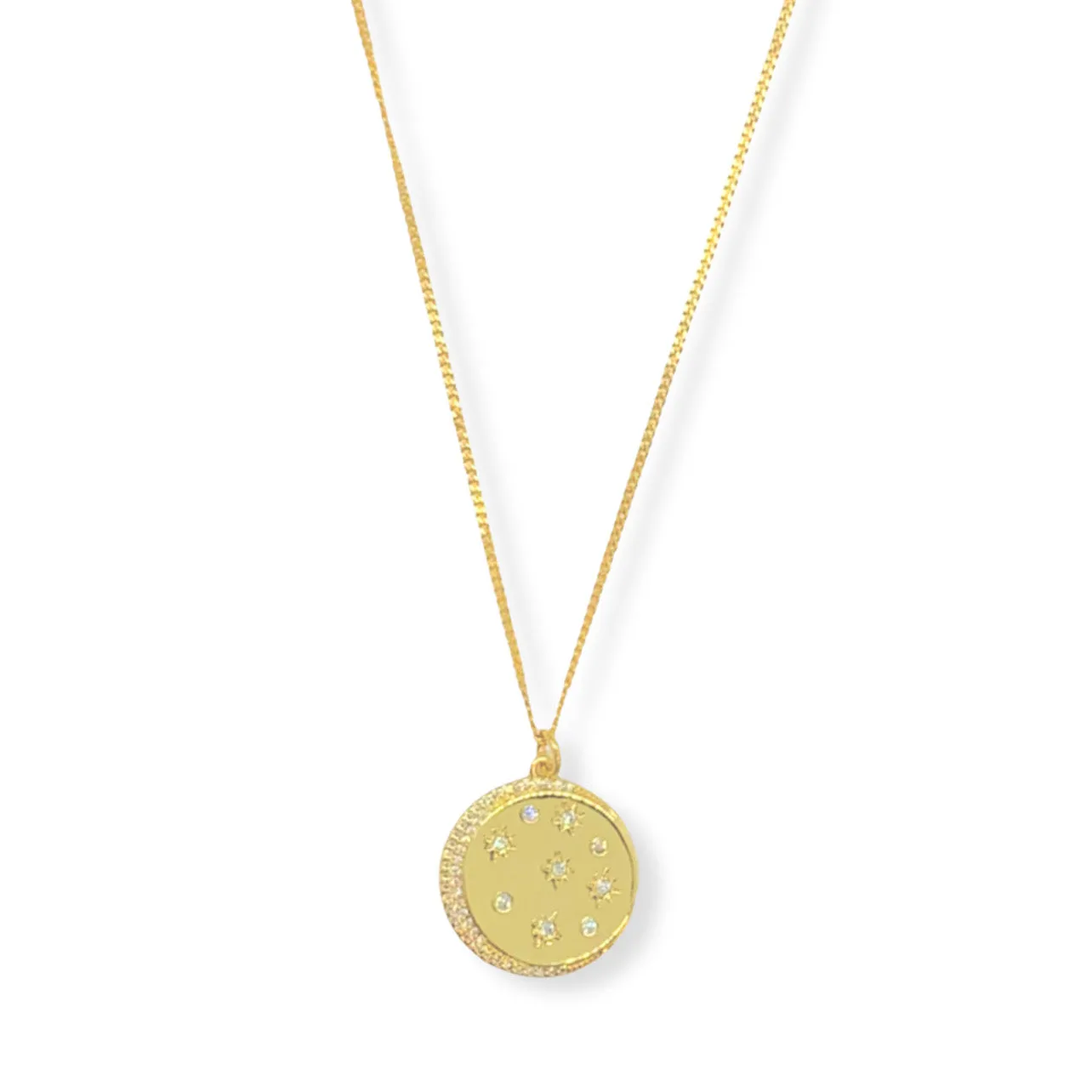 MOON & STARS COIN necklace