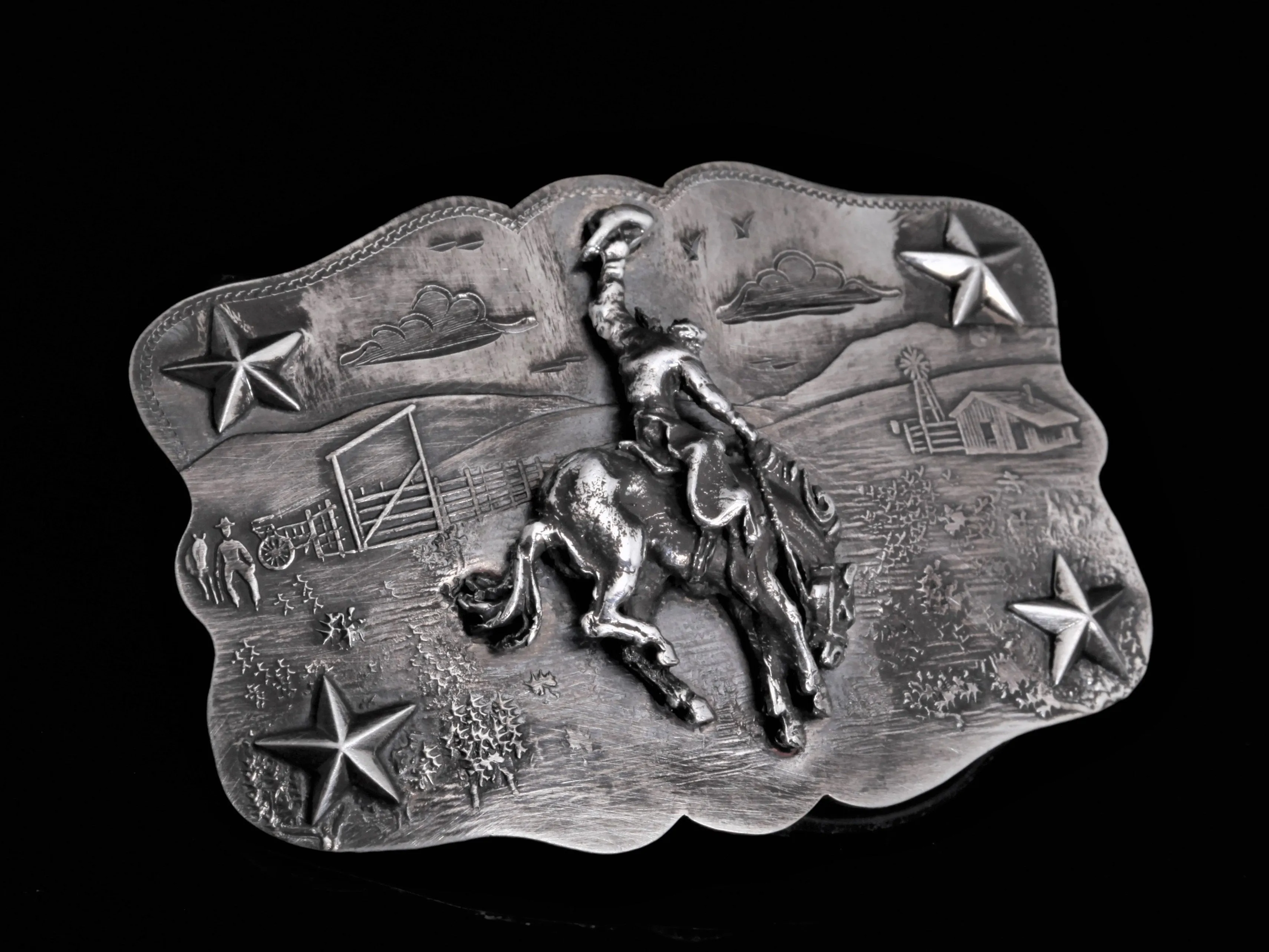 Morgan Scene, Bronco & Stars