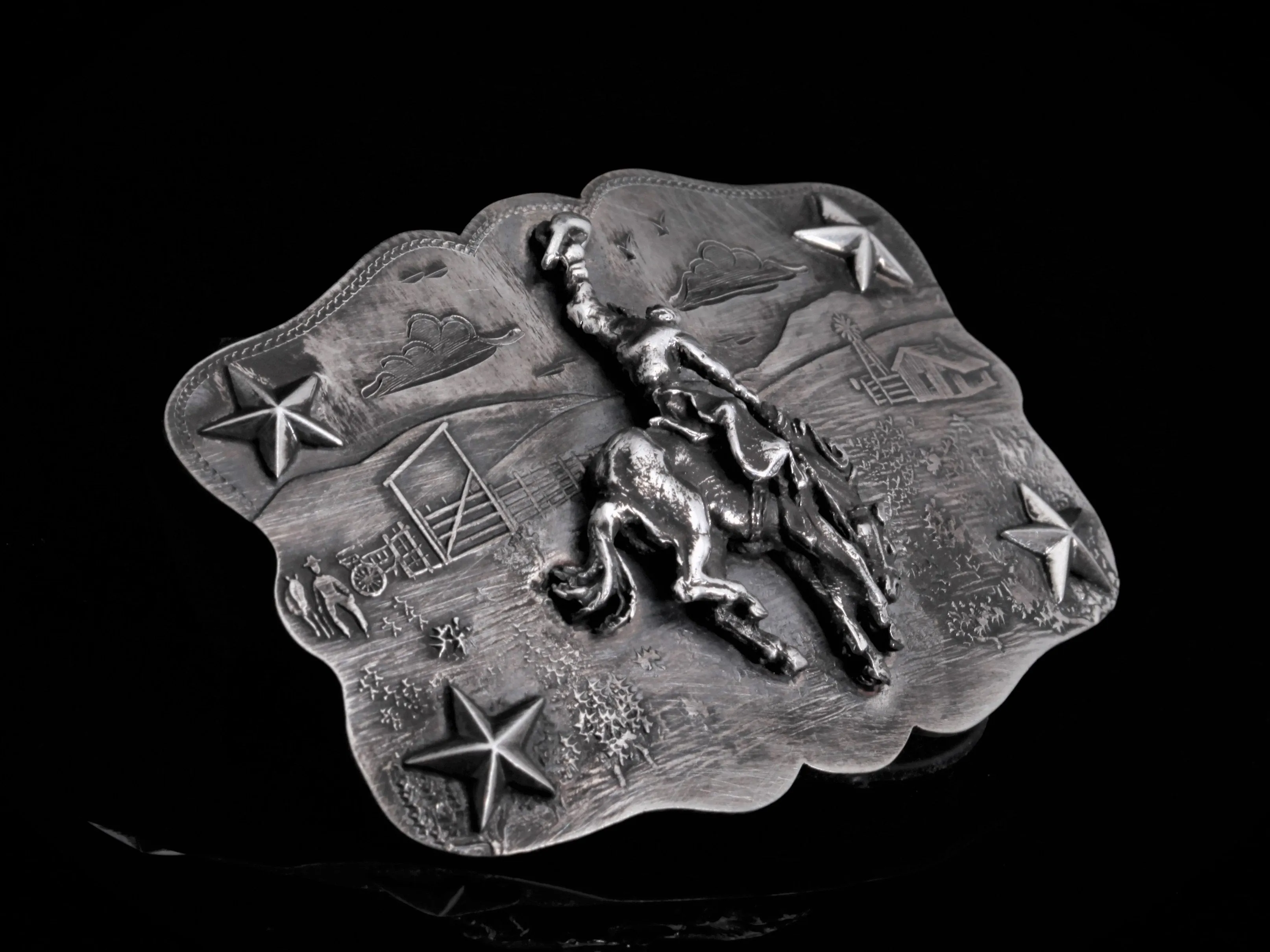 Morgan Scene, Bronco & Stars