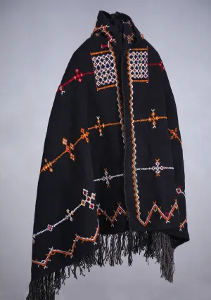 Moroccan Vintage Cape - Handmade Berber Wool Cape