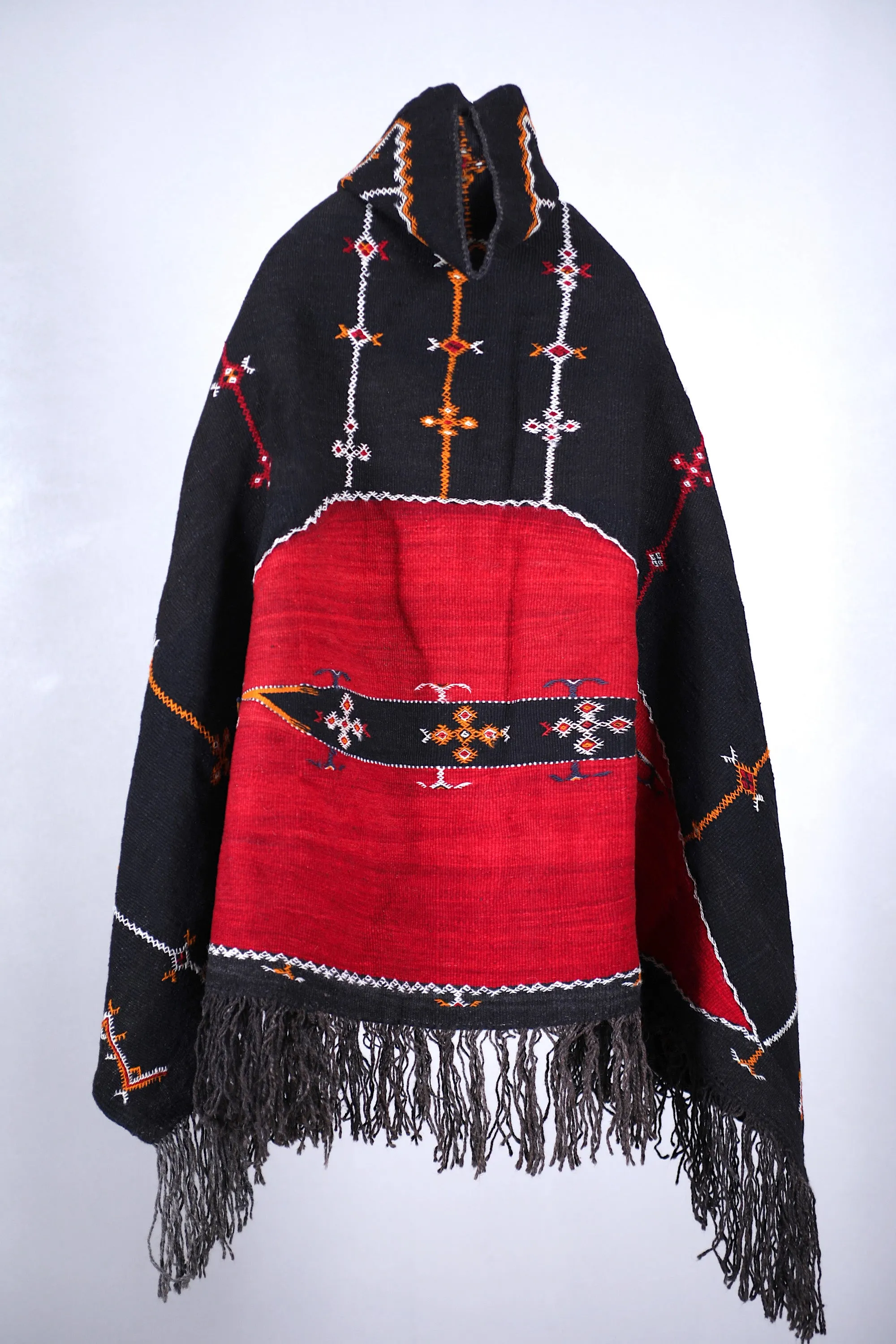 Moroccan Vintage Cape - Handmade Berber Wool Cape