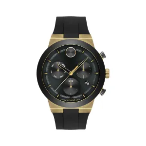 Movado Bold Men's Watch Gold Tone Case Quartz