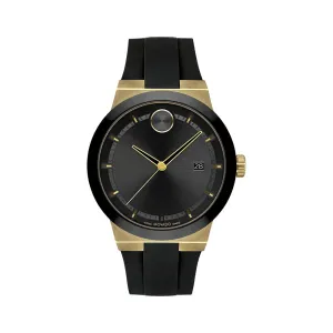 Movado Bold Men's Watch Gold Tone Case Quartz
