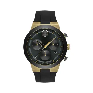 Movado Bold Men's Watch Gold Tone Case Quartz