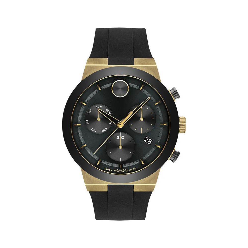 Movado Bold Men's Watch Gold Tone Case Quartz