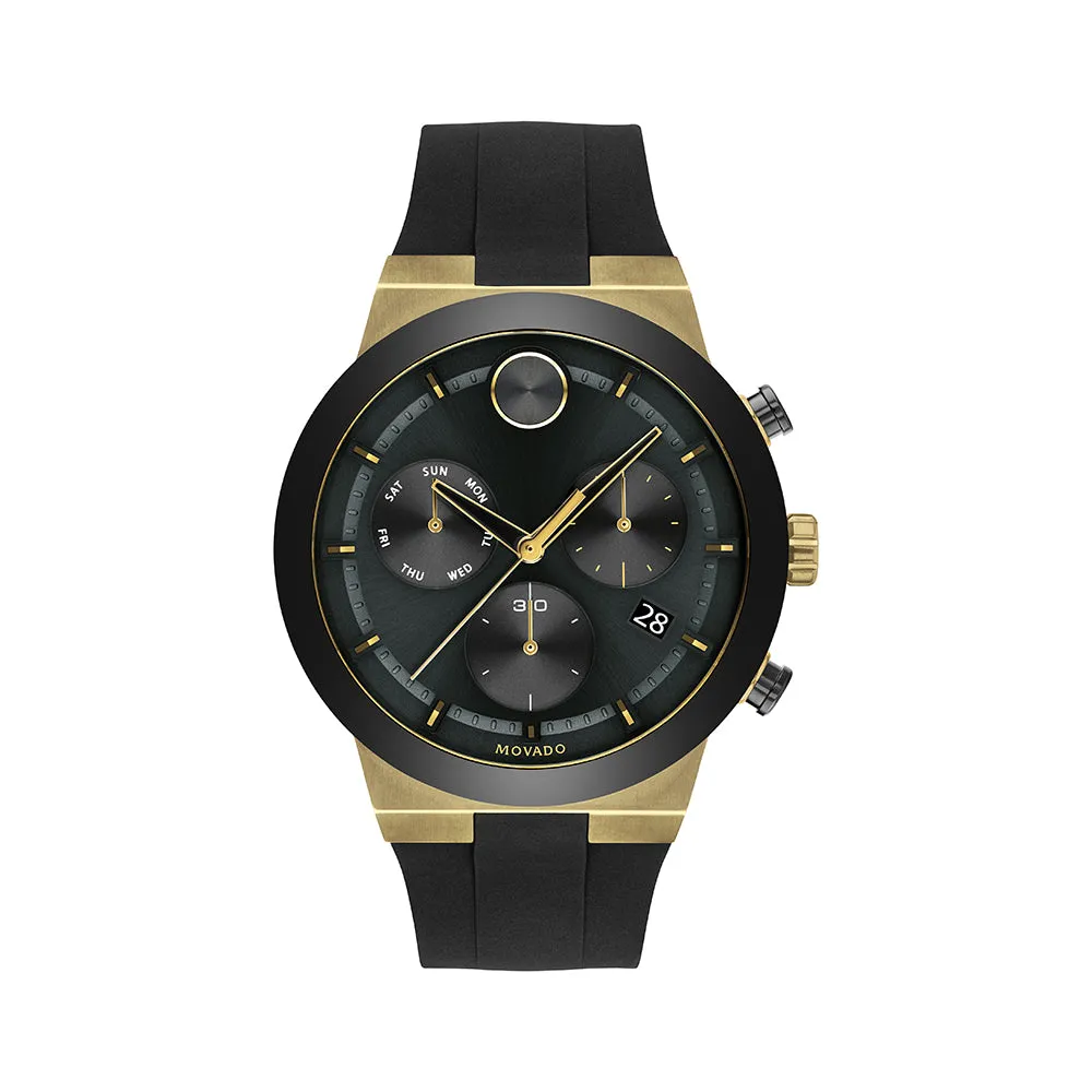 Movado Bold Men's Watch Gold Tone Case Quartz