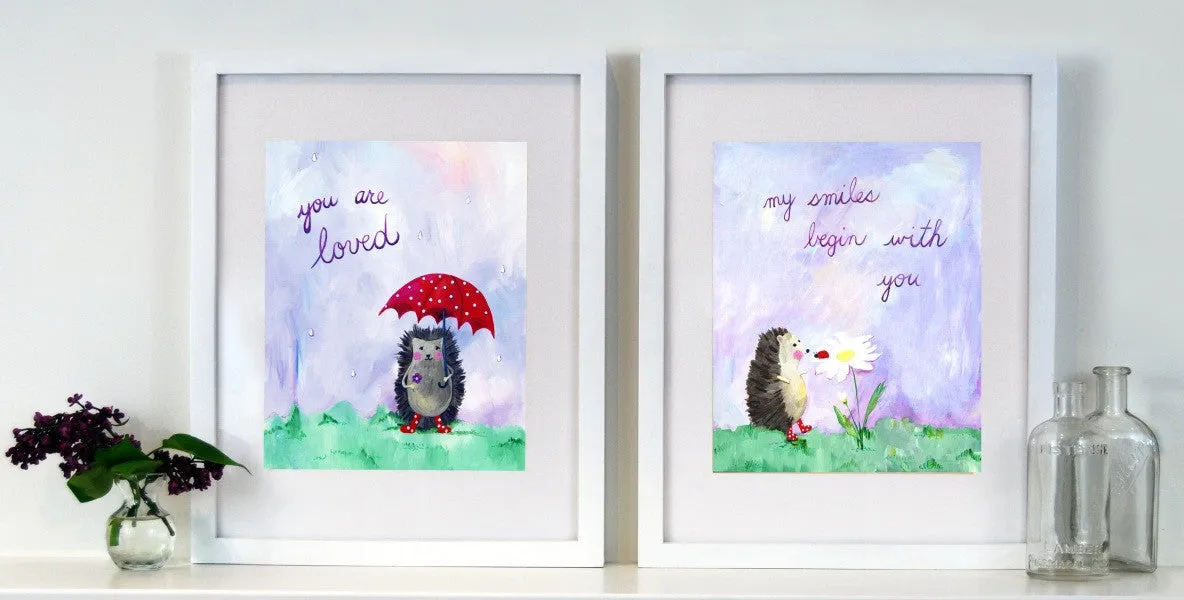 My smiles begin with you - Nursery Quote Art