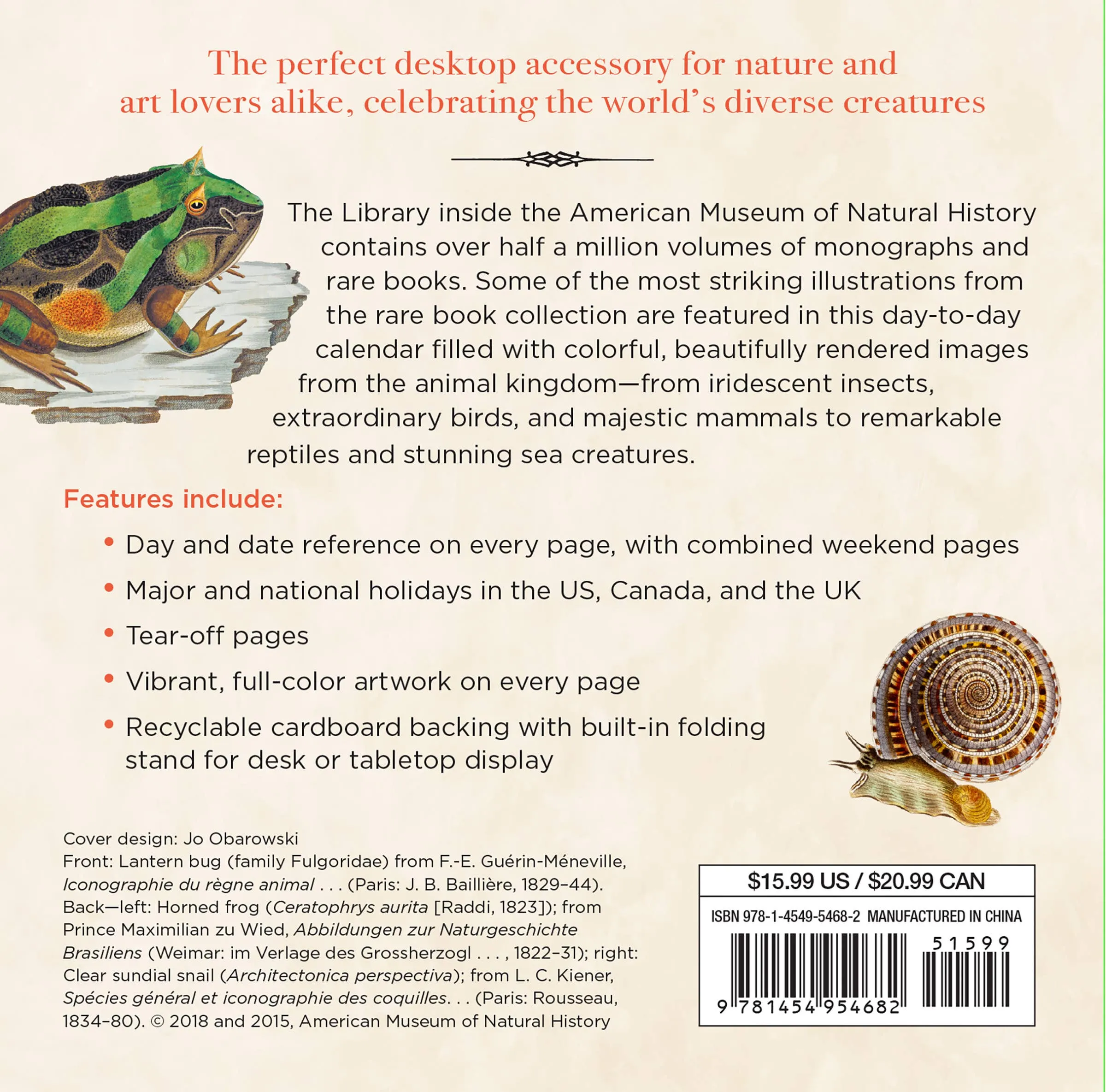 Natural Histories Animal Kingdom 2025 Day-to-Day Calendar