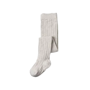 Nature Baby Cotton Tights - Light Grey Marl
