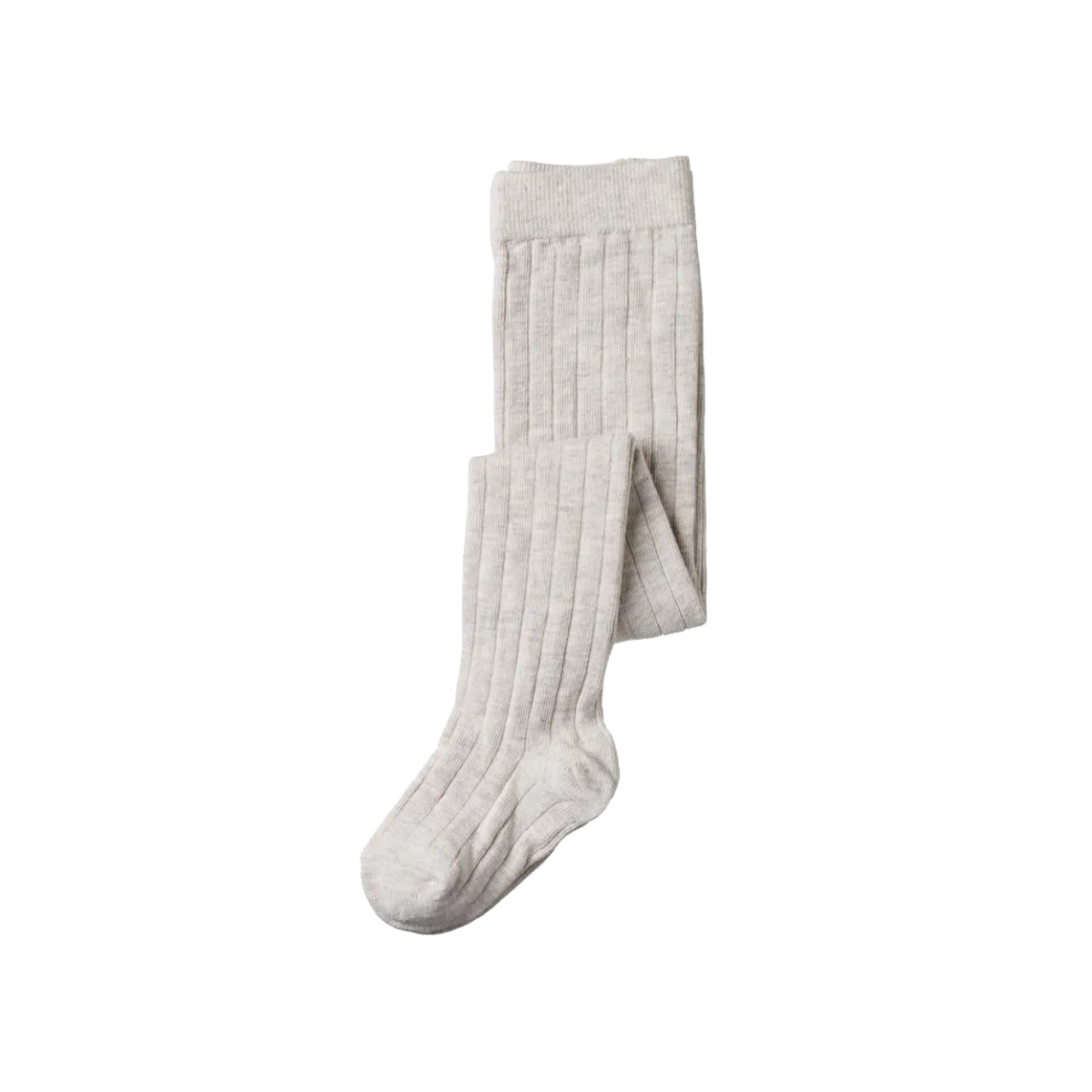 Nature Baby Cotton Tights - Light Grey Marl