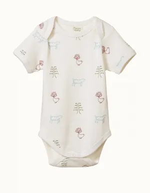 Nature Baby S/S Bodysuit Nature Print