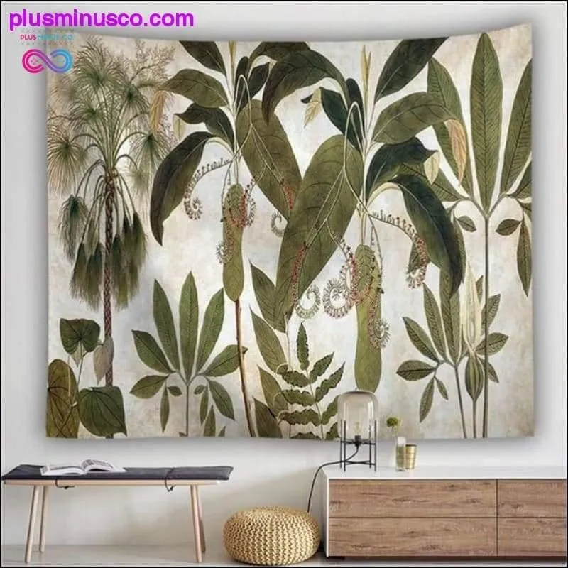 Nature Wall Tapestry Tree Forest Starry Sky Psychedelic