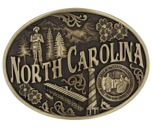 North Carolina State Buckle
