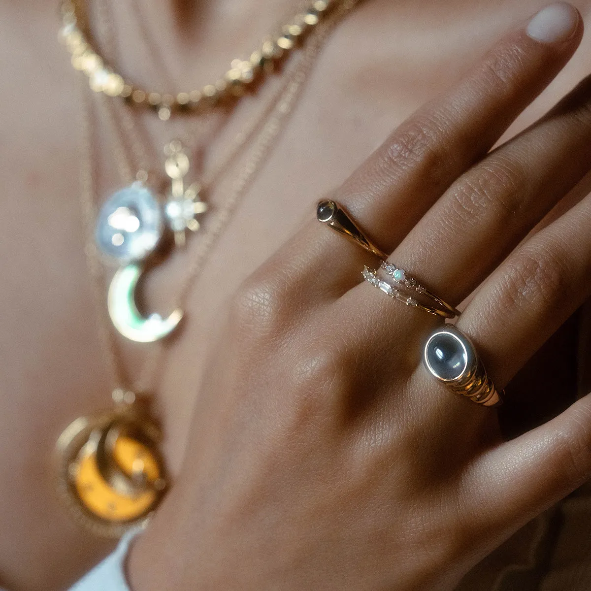 Opal Stacking Ring