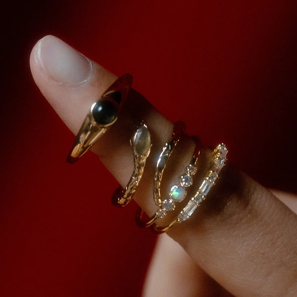 Opal Stacking Ring