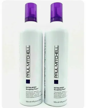 Paul Mitchell Extra Body Sculpting Foam 16.9 oz (pack of 2)