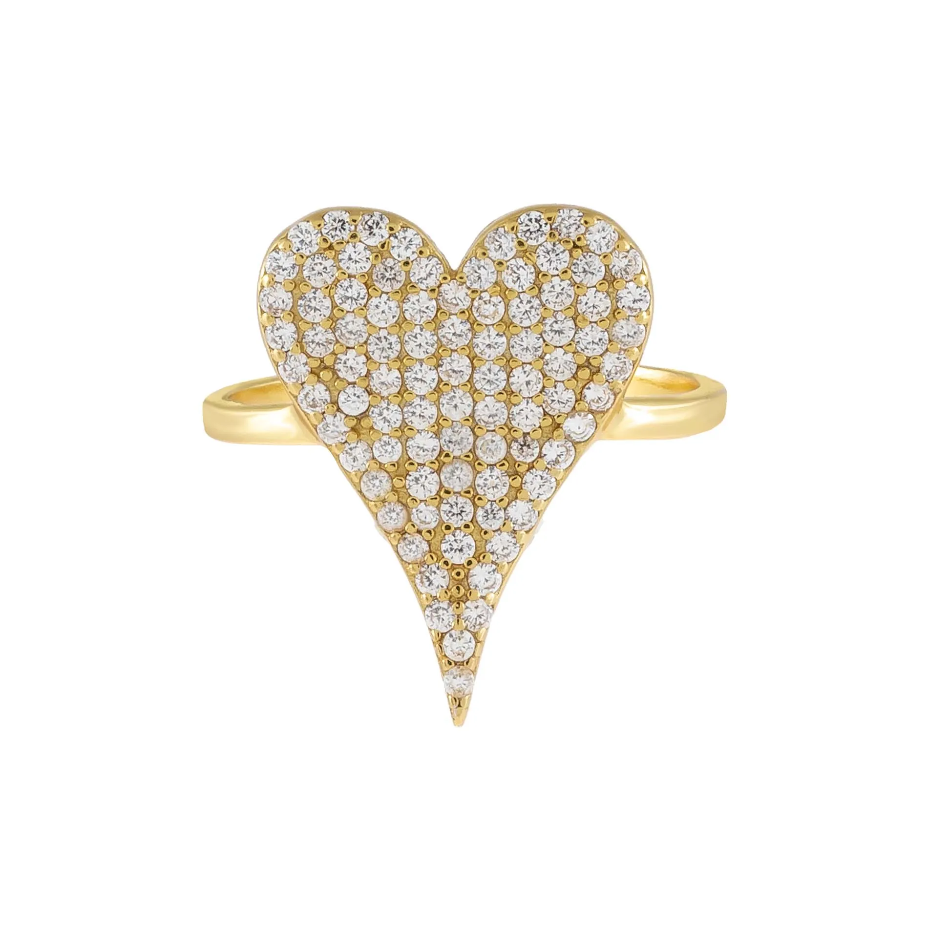 Pavé Heart Ring