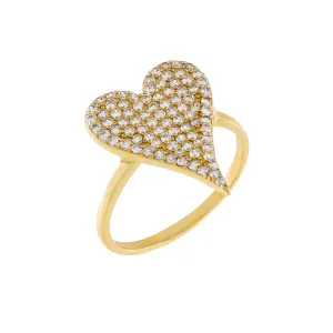 Pavé Heart Ring
