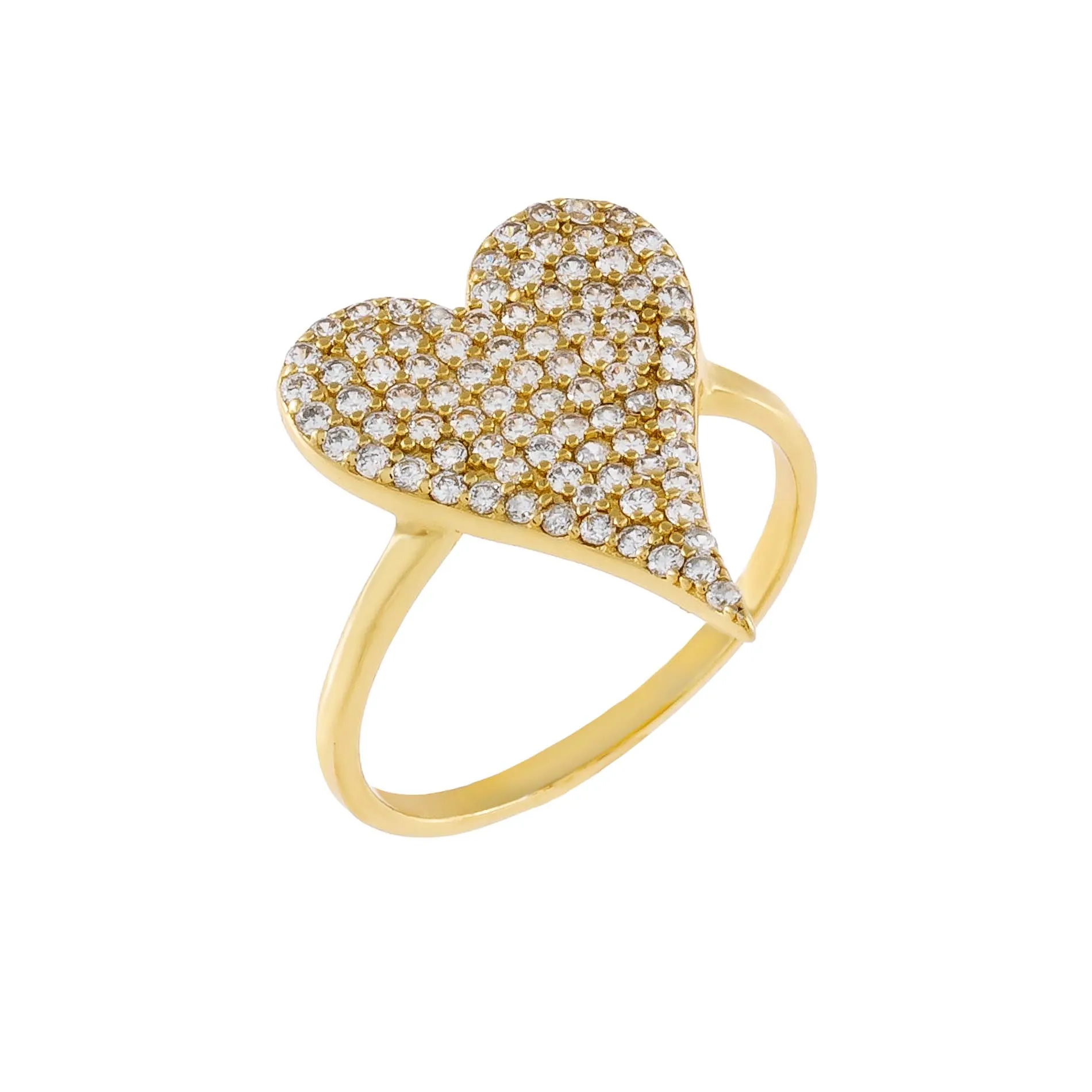 Pavé Heart Ring