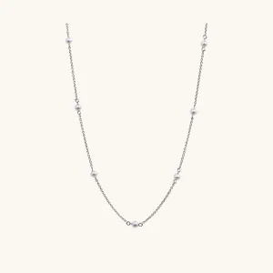 Pearl Station Necklace