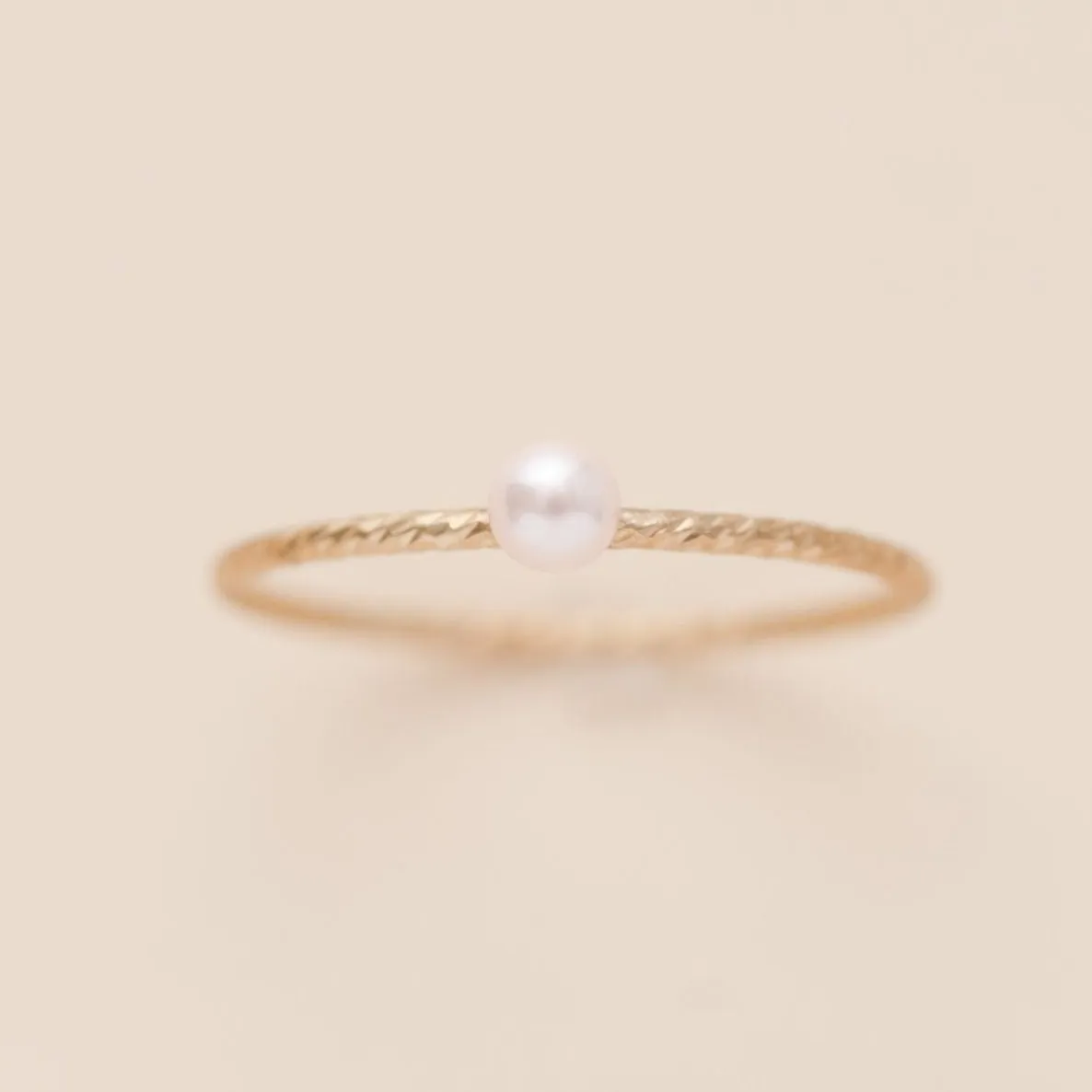 PINK PEARL SPARKLE RING