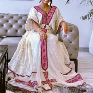 Pinky Ethiopian Traditional Dress