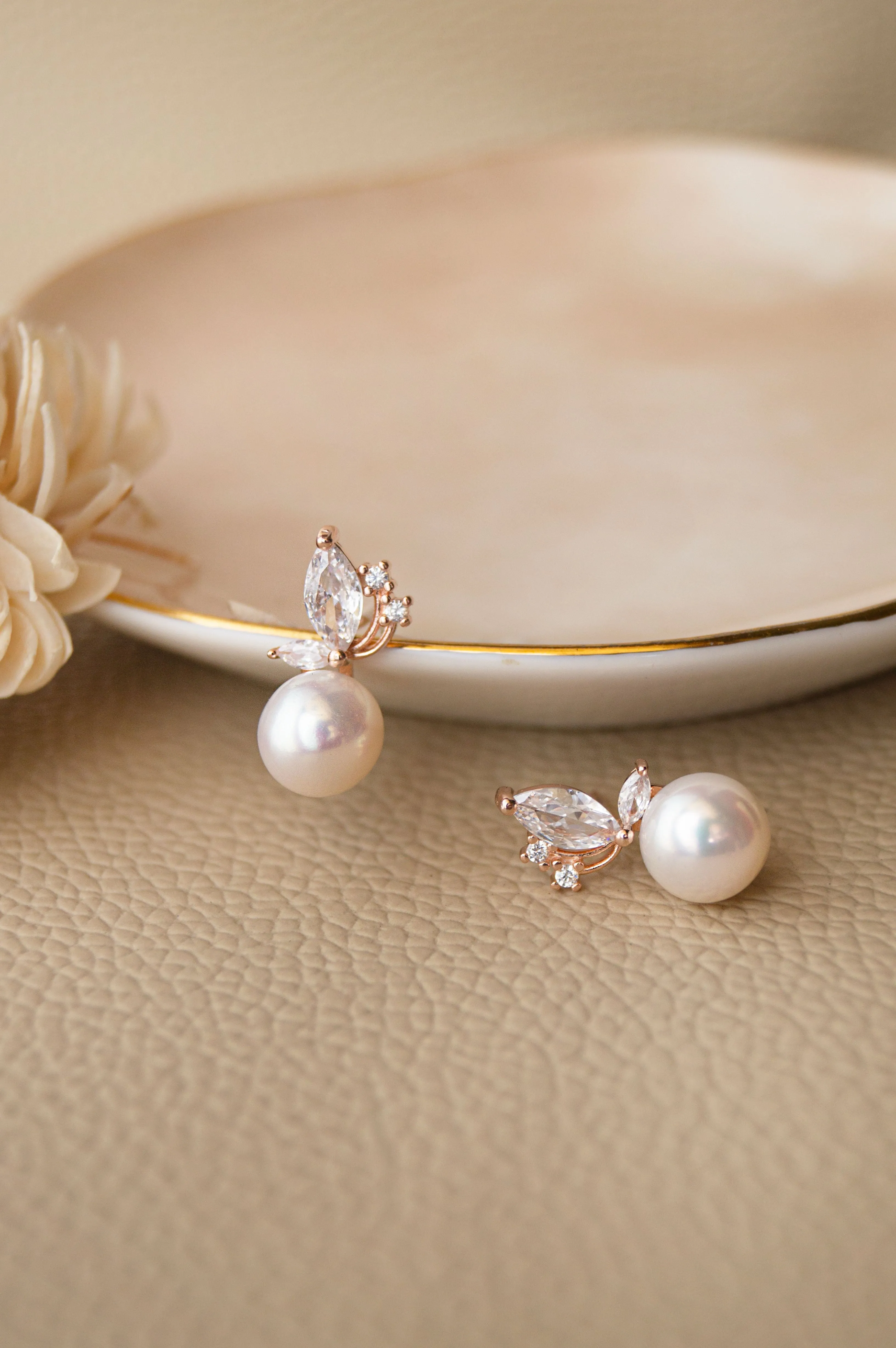 Pixie Dust Pearl Sterling Silver Stud Earrings