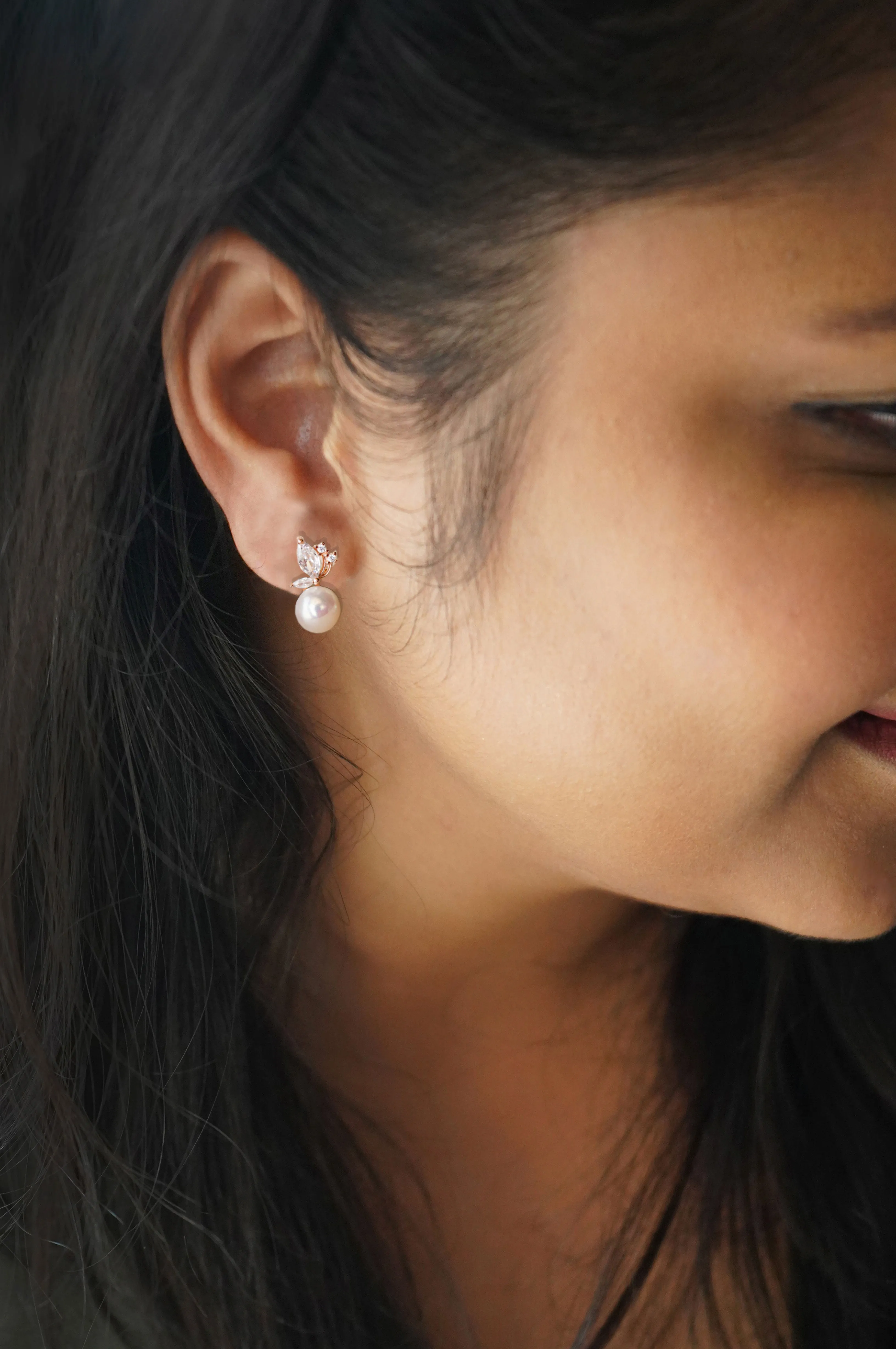 Pixie Dust Pearl Sterling Silver Stud Earrings