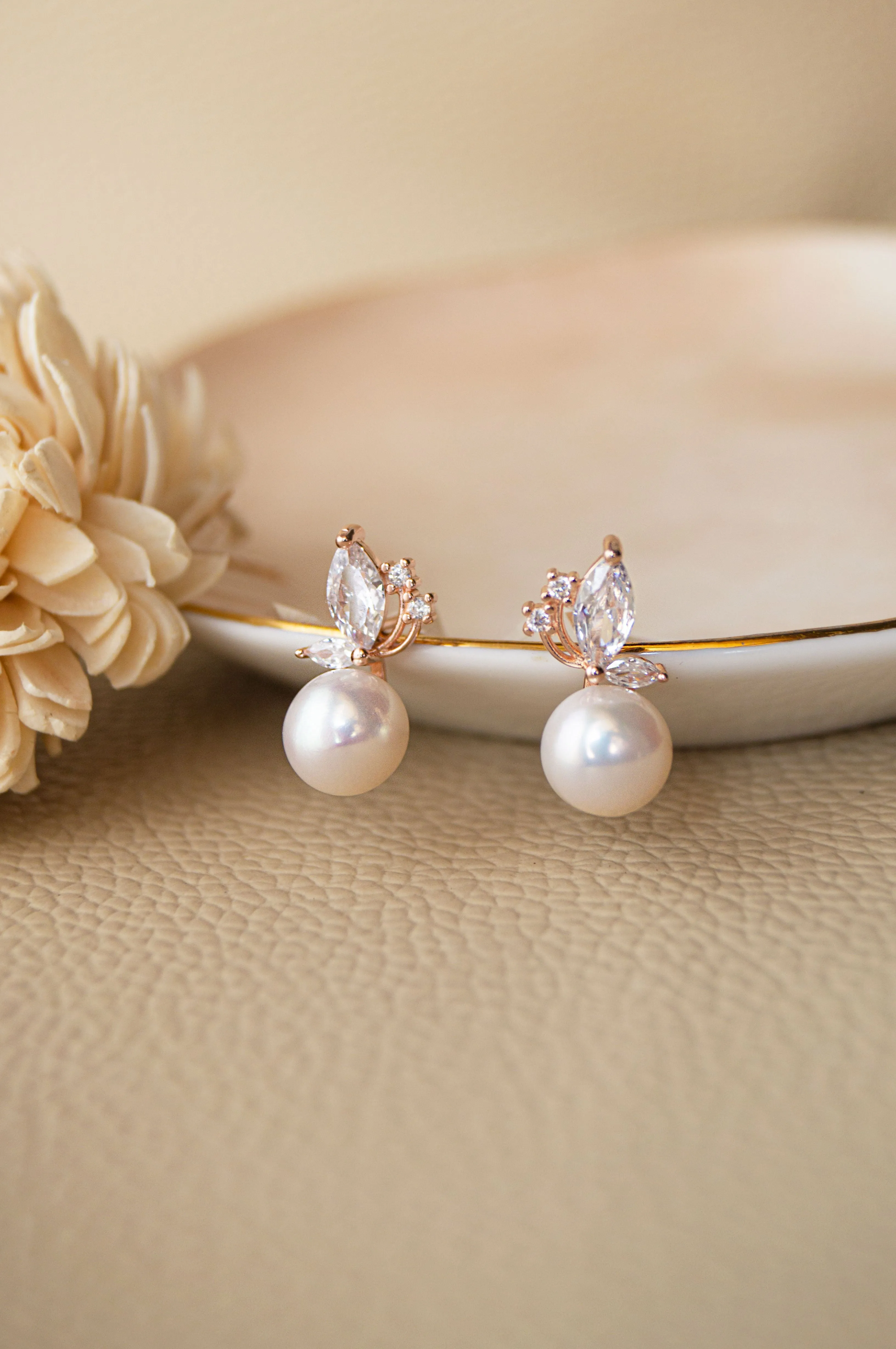 Pixie Dust Pearl Sterling Silver Stud Earrings