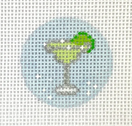 PKR-42: Planet Earth Key Ring Insert – Margarita – on light blue