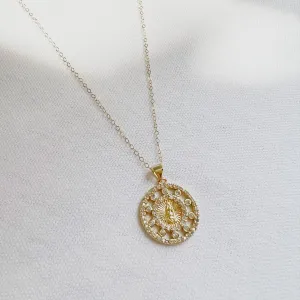 Prayer Mary Religious Pendant