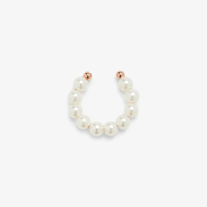 Pura Vida Bitty Pearl Ear Cuff ~ Rose Gold