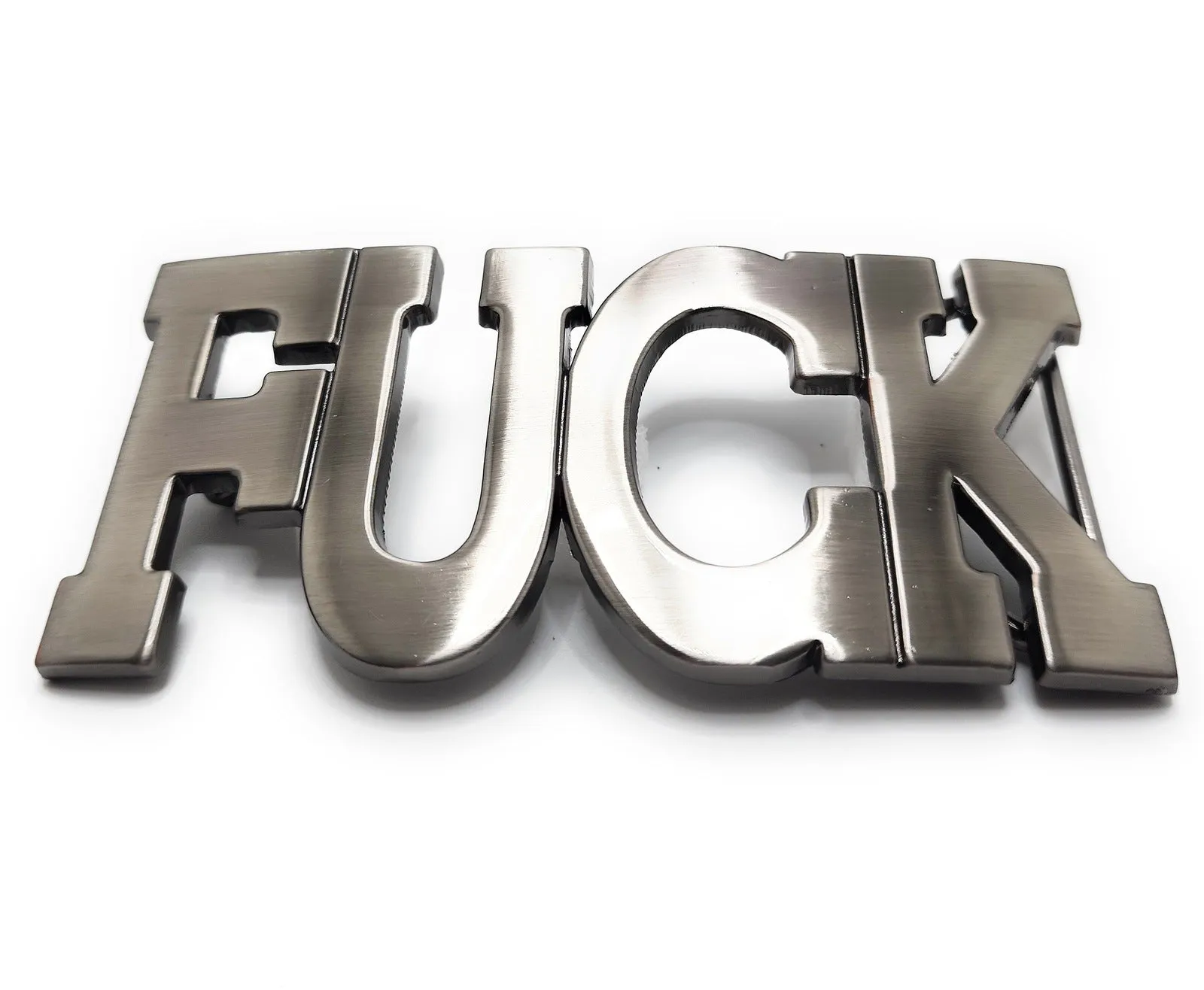 "FUCK" All Caps Funny Belt Buckle