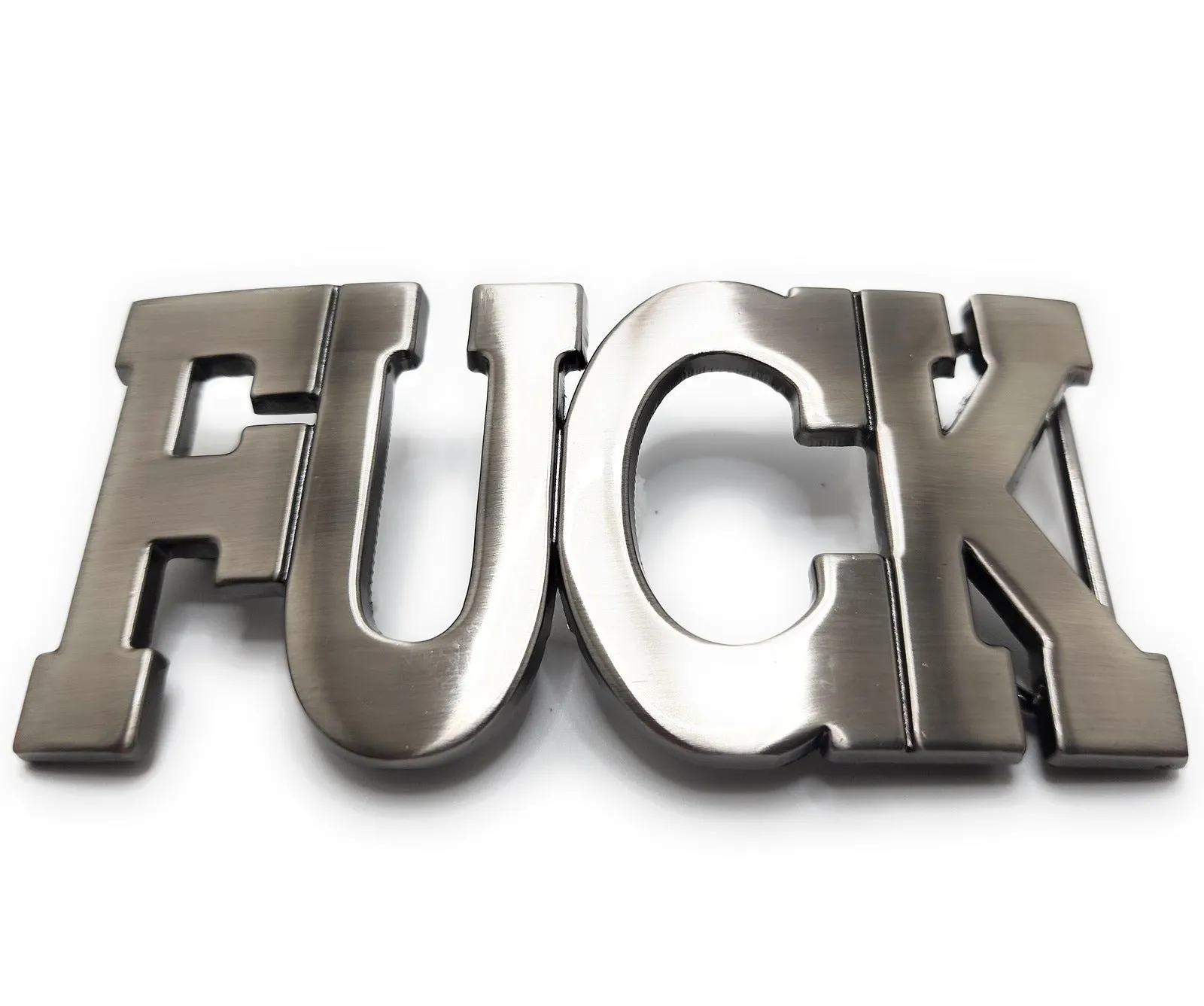 "FUCK" All Caps Funny Belt Buckle