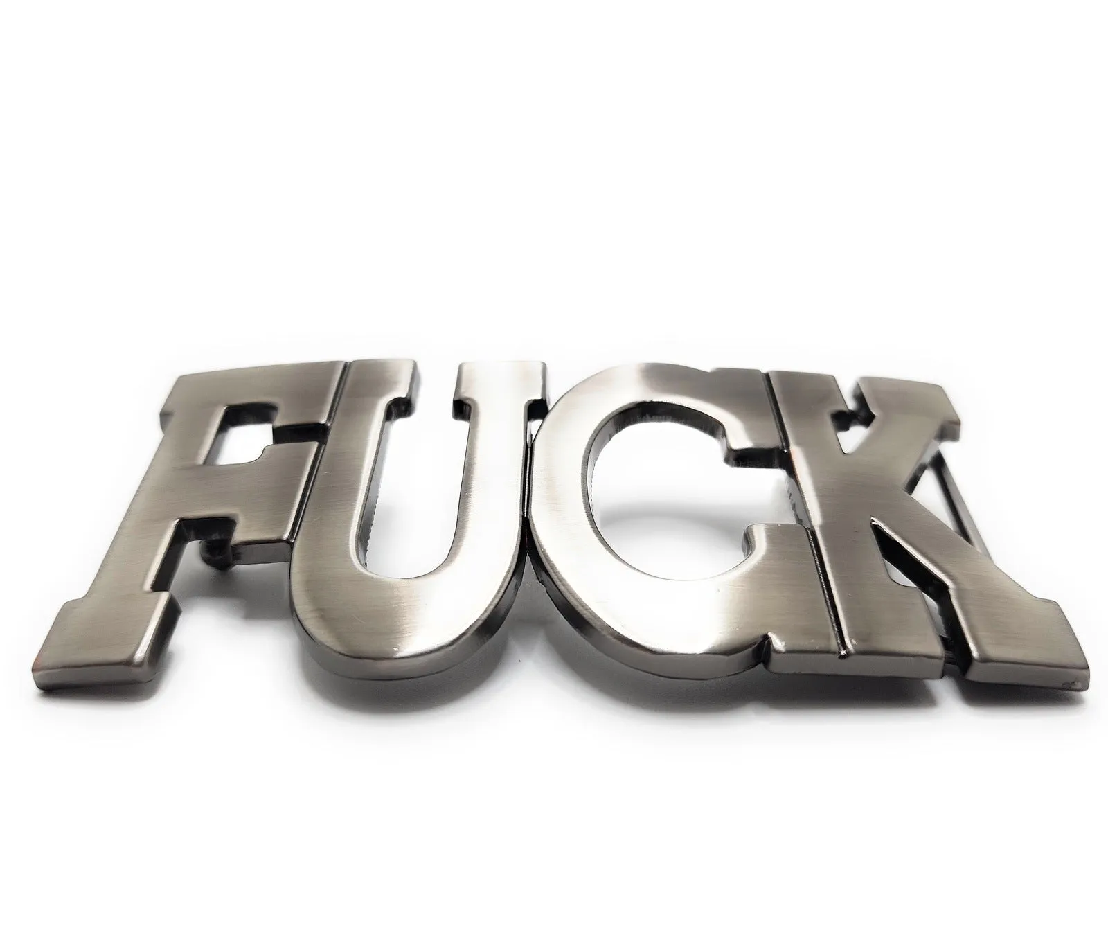 "FUCK" All Caps Funny Belt Buckle
