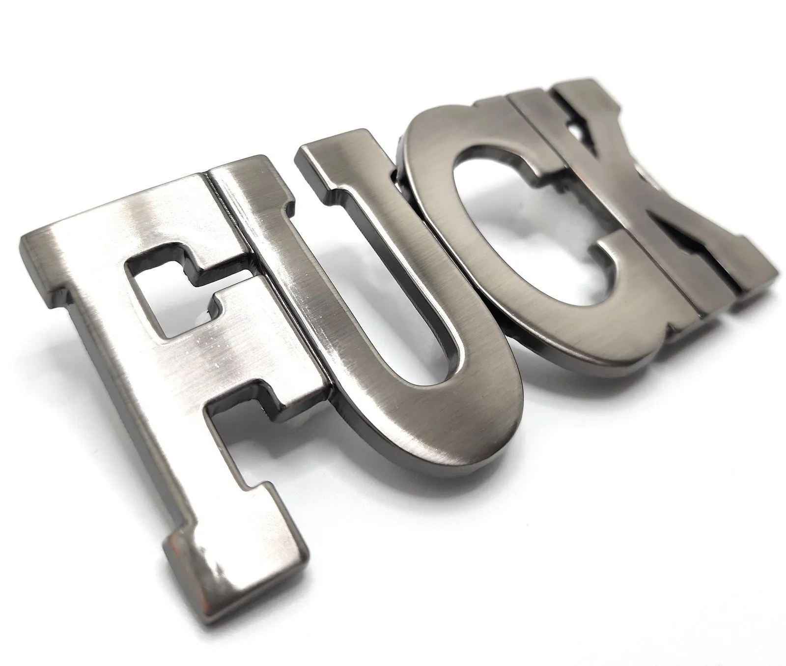 "FUCK" All Caps Funny Belt Buckle