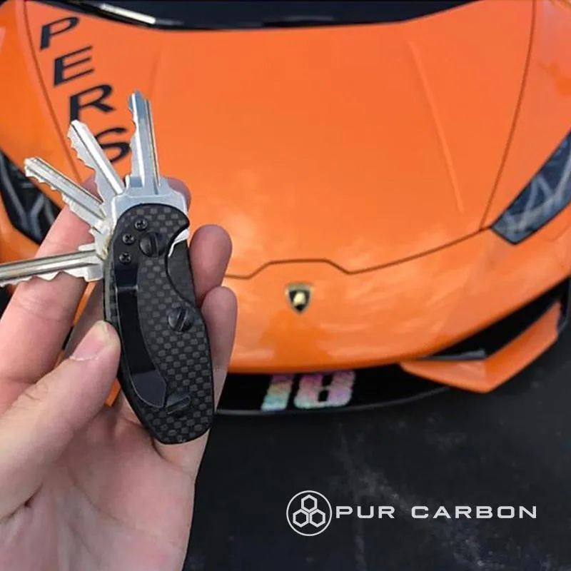 Real Carbon Fiber Key Holder & Organizer | MINIMALIST