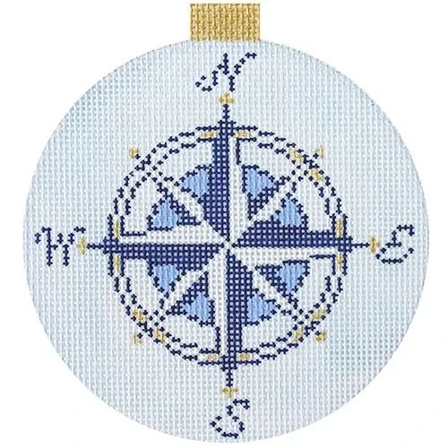 Rose Ornament Light Blue