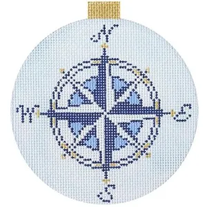 Rose Ornament Light Blue