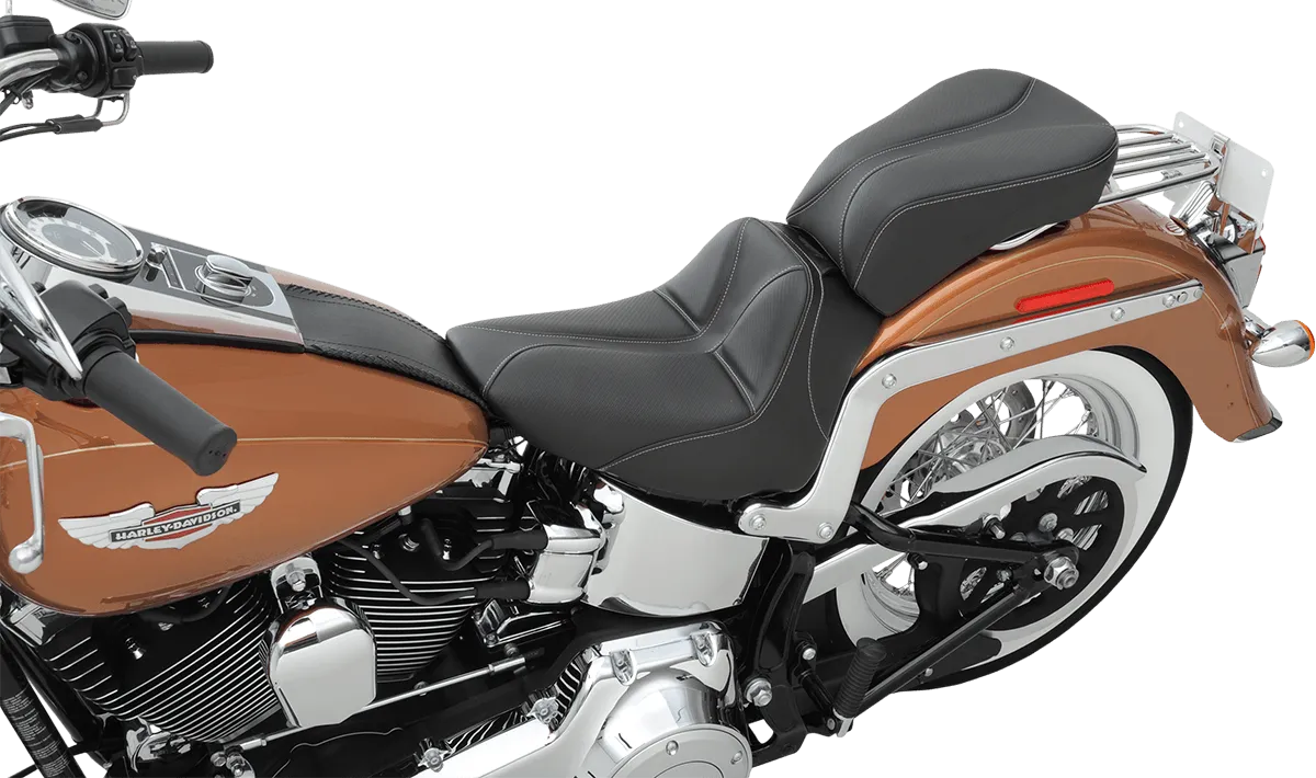 Saddlemen 800-01-0042 Dominator Solo Seat with Backrest Option - Smooth SaddleHyde