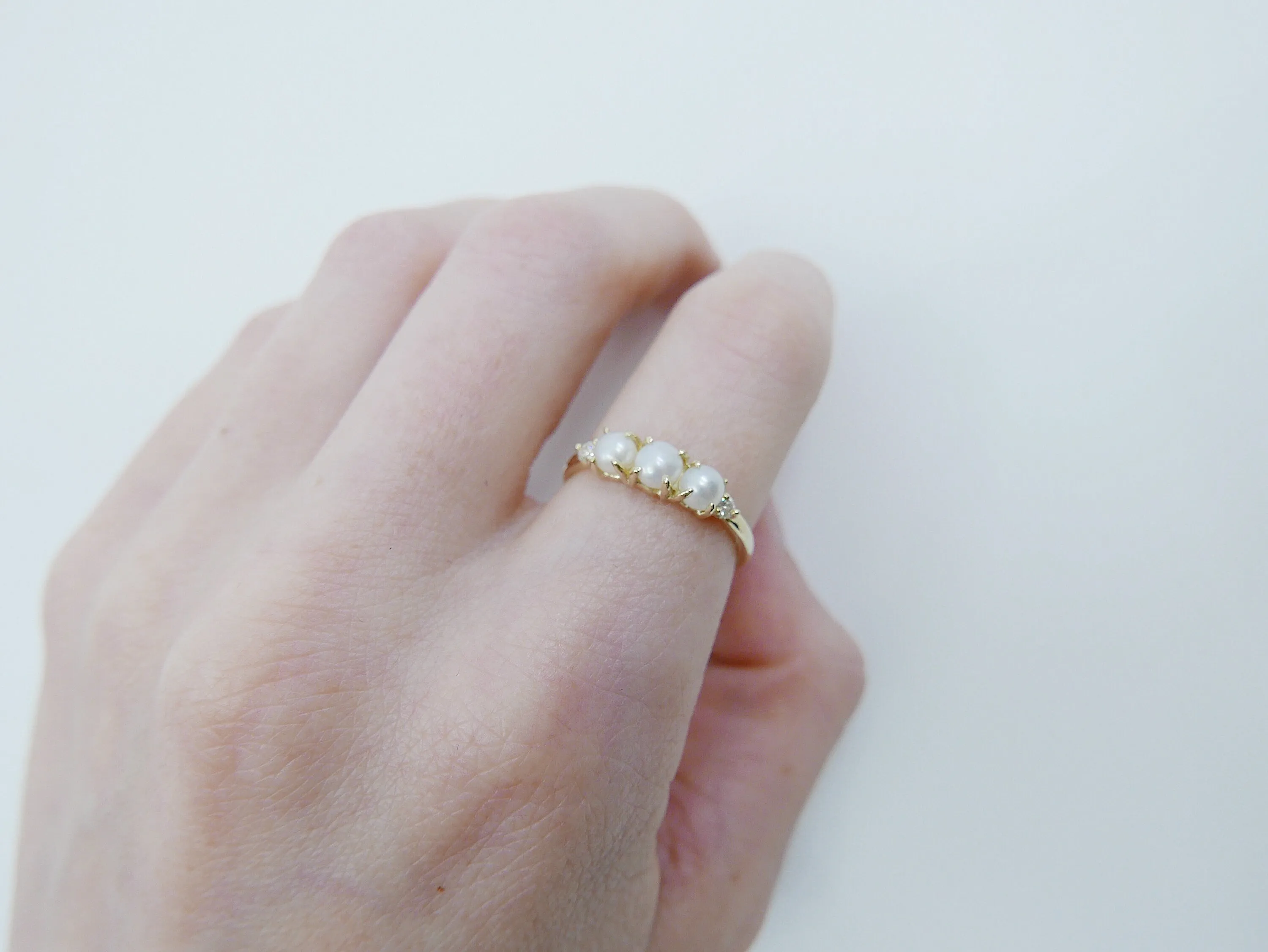 SAMPLE  SALE Hailey Pearl Five Stone Ring