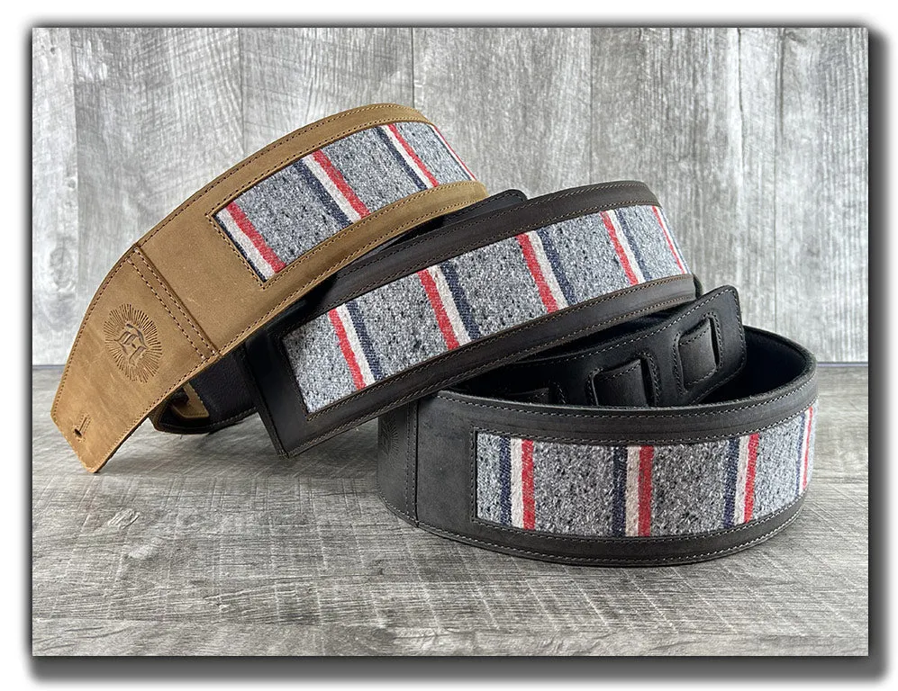 Scout - Aged Steel Leather Guitar Strap - Numbered Limited Edition
